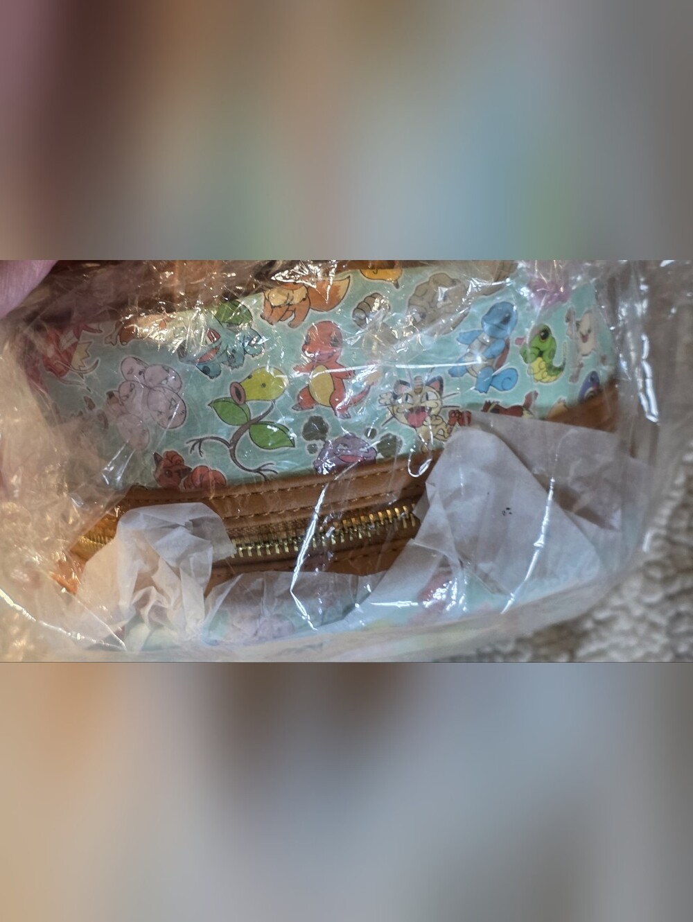 Loungefly Pokemon Teal All over Print AOP Mini Backpack & Wallet NewIn Packaging - Picture 9 of 11